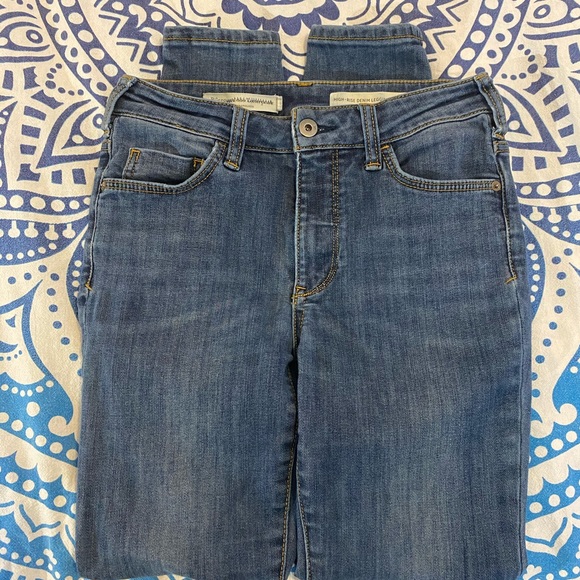 AWESOME!💙👖ANTHROPOLOGIE! HIGH RISE! DENIM LEGGING!👖💙27 3/4 28” PILCRO - Picture 12 of 13